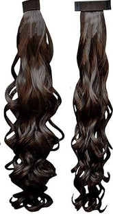 Impression Synthetic Black Ponytail Hair Extension (Pack of 12)